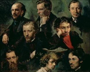 Self Portrait and Portraits of Friends